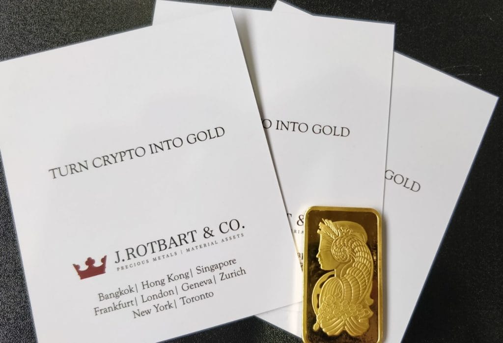 Turn Crypto into Gold
